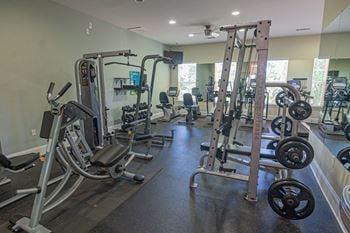 Fitness center at hawthorne at murrayville in wilmington, nc